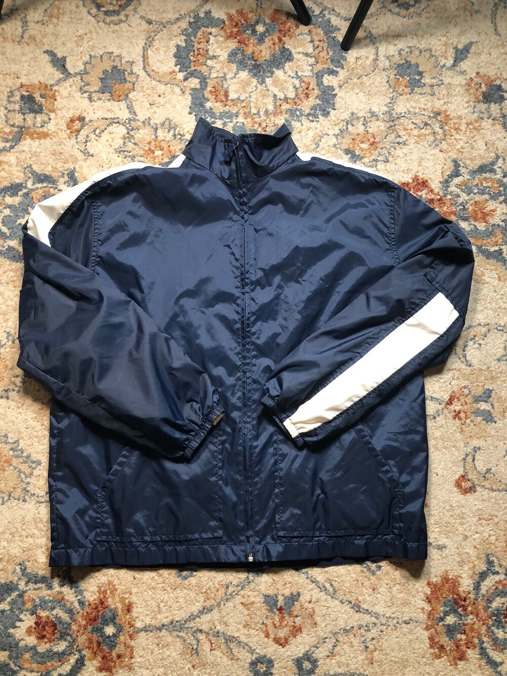 Nike Vintage Youth Size Large (12-14) Blue Full Zip Jacket Unisex Track